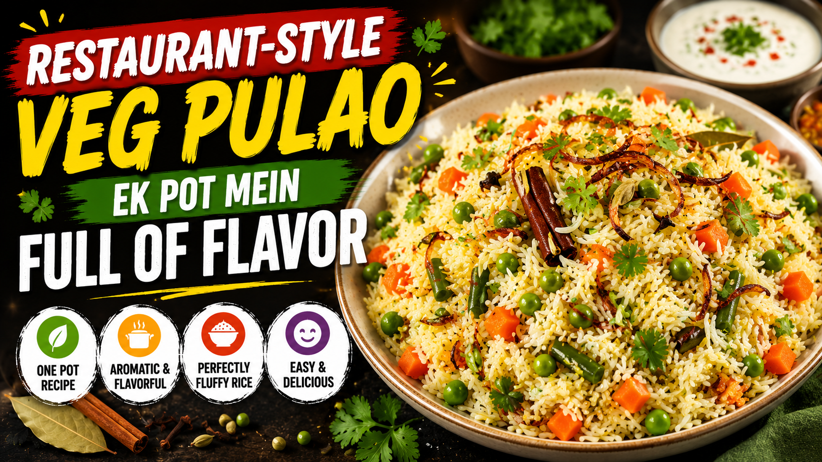 Veg Pulao Recipe | Restaurant Style One Pot Rice